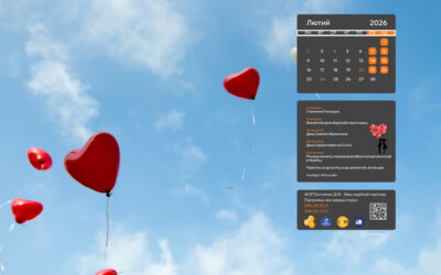 Лютий 2026 на екрані: нові шпалери для вашого настрою!